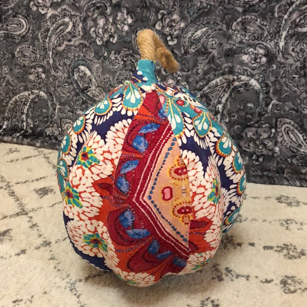 Gorgeous and Colorful Patchwork Pumpkin - NWOT